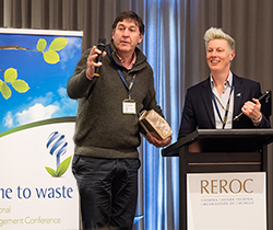 The EPA’s Molly Tregoning fields questions at the ‘No Time to Waste’ conference in Wagga