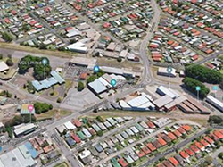 Aerial photo of doorknock area