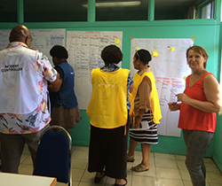 EPA staffer conducting training in Fiji