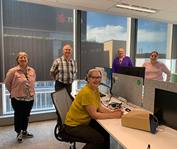 members of the Environment Line team at work