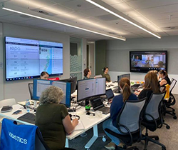 EPA staff members in the incident room