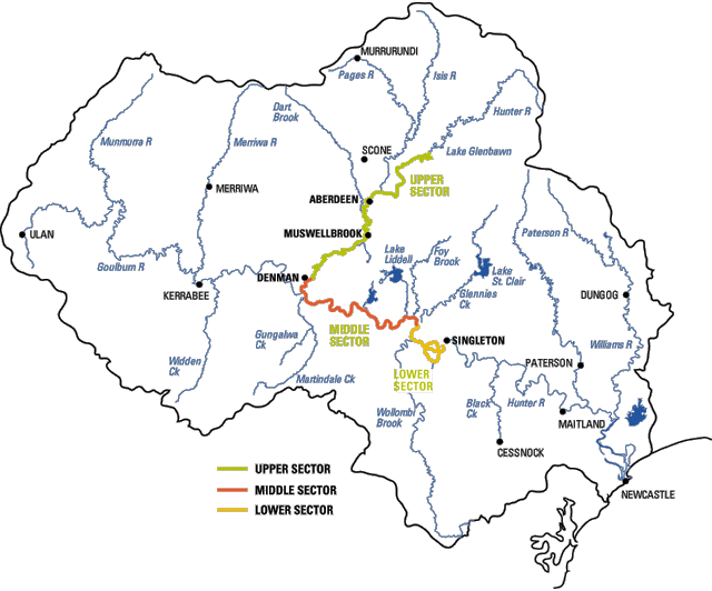 Hunter Valley map