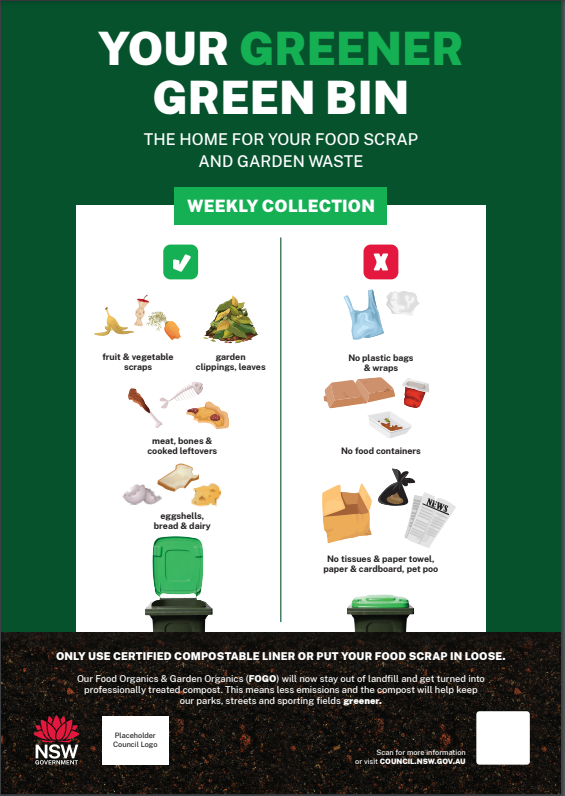 Greener green bin poster