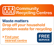 Community recycling centre tile