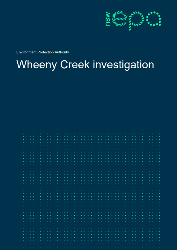 Wheeny Creek Investigation PDF cover